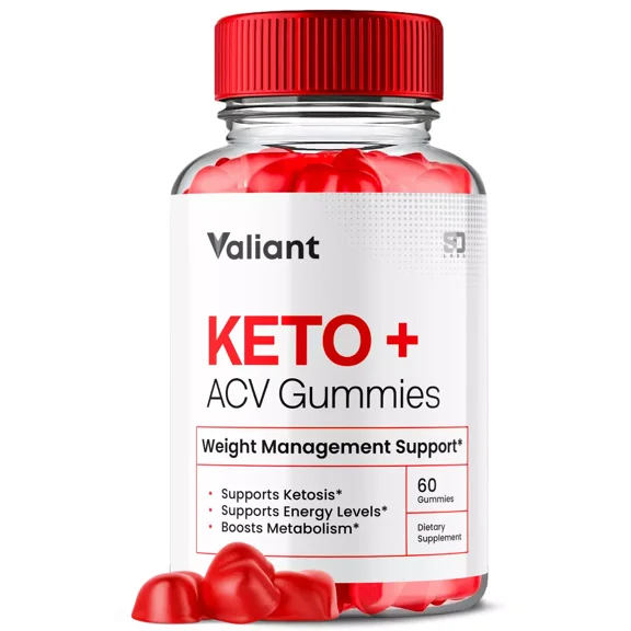 Valiant Keto ACV Gummies Advanced Weight Support 1000MG Formula (2 Pack)