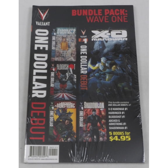 Valiant One Dollar Debut Bundle Pack: Wave One NEW SEALED Bloodshot Shadowman ; Valiant