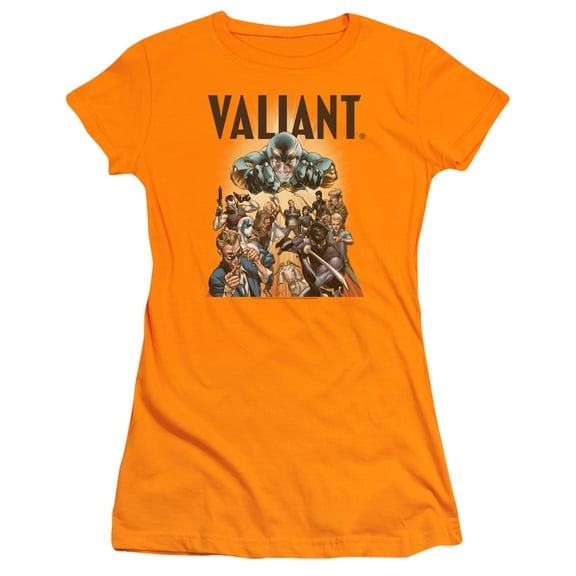 Valiant Pyramid Group S/S Junior Women's T-Shirt Sheer Orange