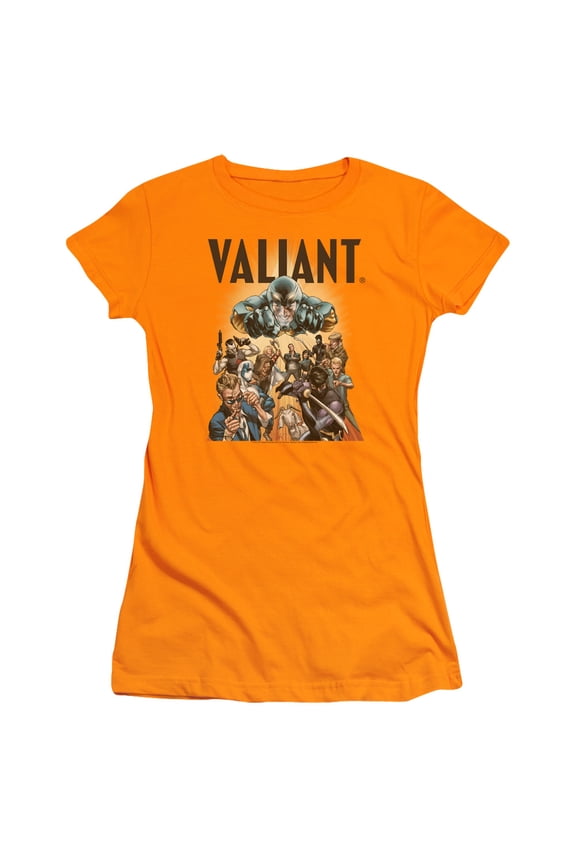 Valiant Pyramid Group S/S Junior Women's T-Shirt Sheer Orange