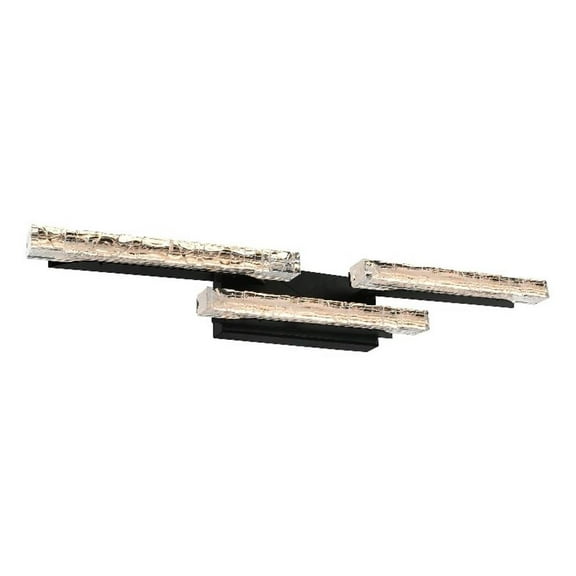 Valira Integrated LED Black Vanity Light