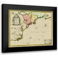 thumbnail image 1 of Valk 18x15 Black Modern Framed Museum Art Print Titled - New England to Virginia, Nova Belgica - Valk 1636, 1 of 5