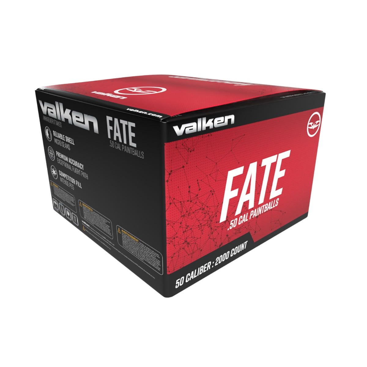 Valken KILO - Boîte De 2000 Billes Paintball Cal. 50 - Projectiles Air Gun - Qualité Professionnelle