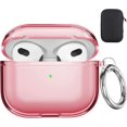 thumbnail image 1 of Valkit Compatible AirPods 3 Case Soft TPU Clear Airpods 3rd Generation Case with Keychain, 1 of 7