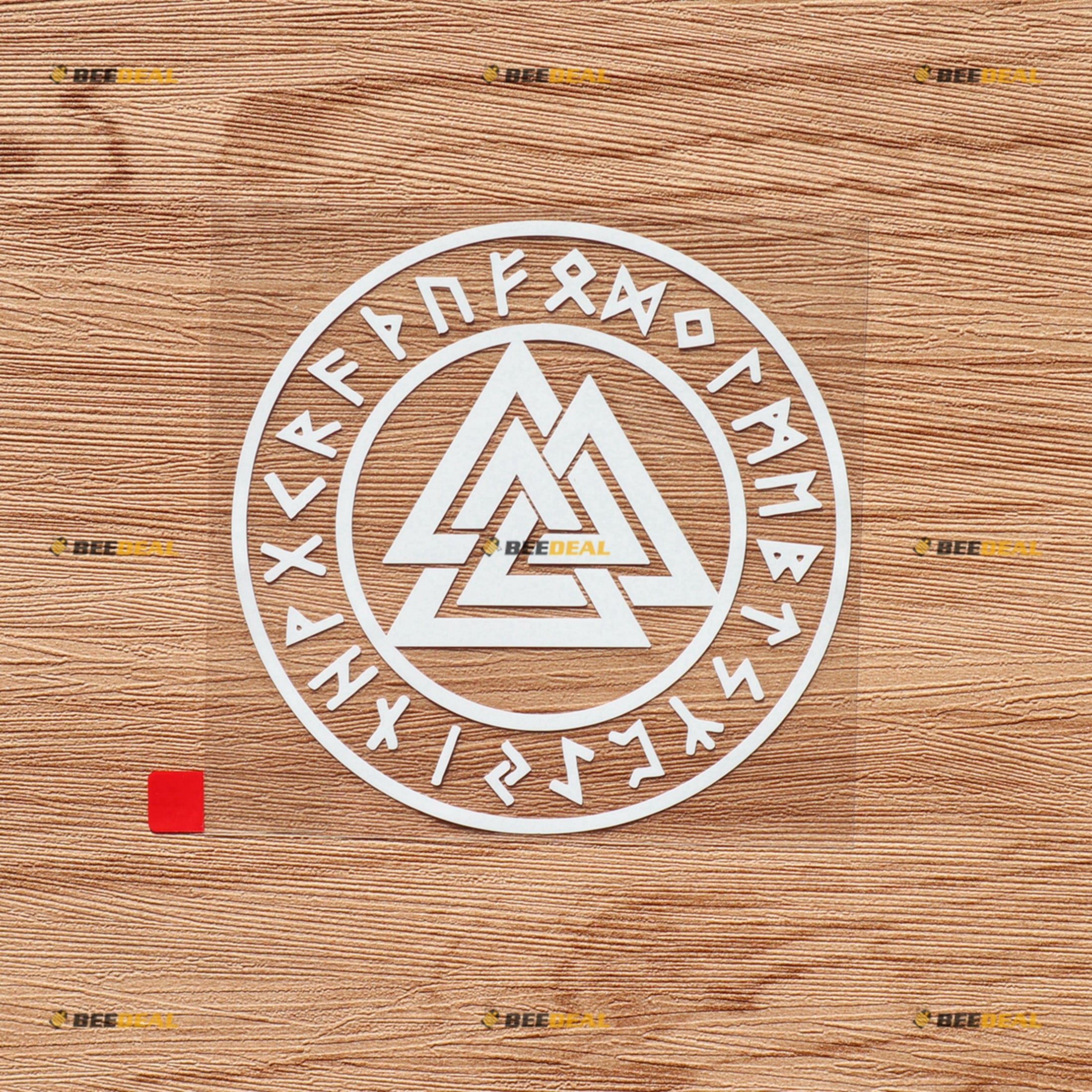 Valknut Rune Runic Circle Symbol Norse Odin Vinyl Decal Sticker - White ...