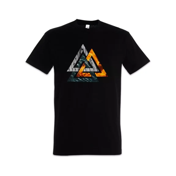 Valknut Symbol II T-Shirt Norse Valhall Valhalla Viking Vikings Odin Odhin Thor