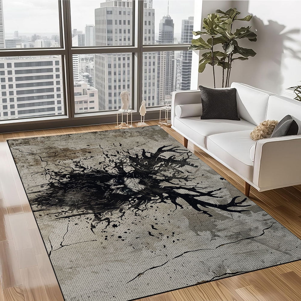 Valknut Viking Area Rug - Handcrafted Norse Decor, Viking Rug, Luxury ...