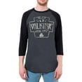thumbnail image 1 of Valkyrie Valhalla Special Forces Retro Vintage Mens Raglan T Shirt Heather Black-Black LG, 1 of 1
