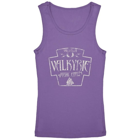 Valkyrie Valhalla Special Forces Retro Vintage Youth Girls Tank Top Lavender YLG