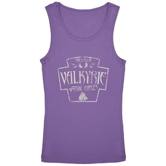 Valkyrie Valhalla Special Forces Retro Vintage Youth Girls Tank Top Lavender YXL