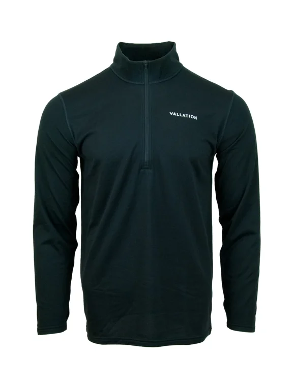 Vallation Outwear Icy Bay Base Layer 1/4 Zip - Black, 3X