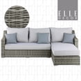 thumbnail image 1 of Vallauris Wicker Patio Storage Sectional Sofa, 1 of 5