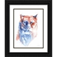 thumbnail image 1 of Valle, Aimee Del 15x18 Black Ornate Wood Framed with Double Matting Museum Art Print Titled - Copper and Blue Lioness, 1 of 4