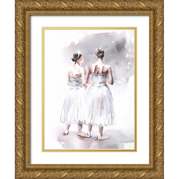 Valle, Aimee Del 19x24 Gold Ornate Wood Framed with Double Matting Museum Art Print Titled - Ballet VII