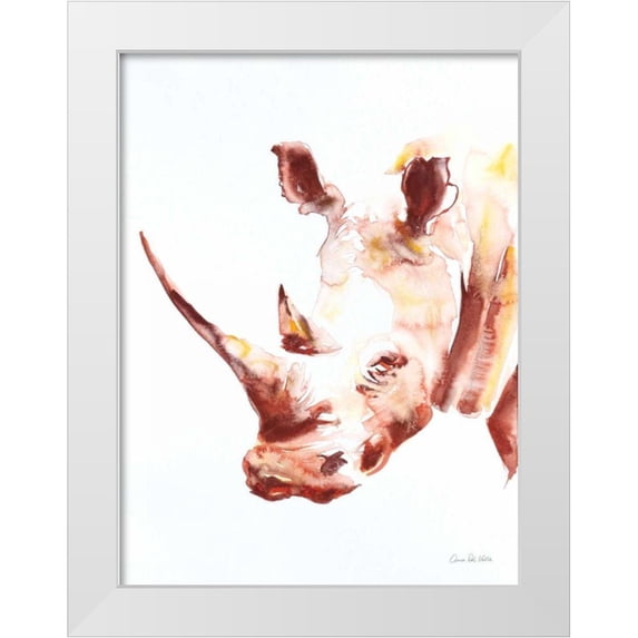 Valle, Aimee Del 19x24 White Modern Wood Framed Museum Art Print Titled - Rhino