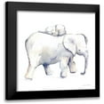 thumbnail image 1 of Valle, Aimee Del 20x20 Black Modern Framed Museum Art Print Titled - Baby Elephant Love III, 1 of 5