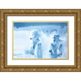 thumbnail image 1 of Valle, Aimee Del 24x17 Gold Ornate Wood Framed with Double Matting Museum Art Print Titled - Ice Bears, 1 of 4
