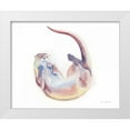 thumbnail image 1 of Valle, Aimee Del 32x26 White Modern Wood Framed Museum Art Print Titled - Swimming Otter II, 1 of 4