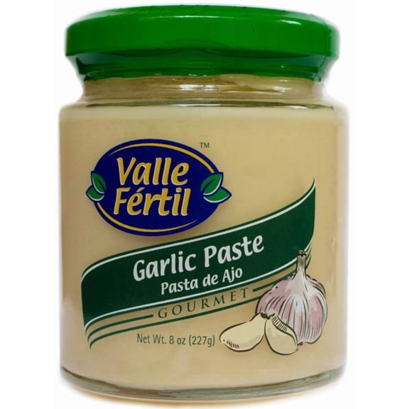 Valle Fertil 000682 Gourmet Garlic Paste; Ingredients: Garlic, Salt, Citric Acid and Potassium Sorbate; 8.0 Oz. (227 g)