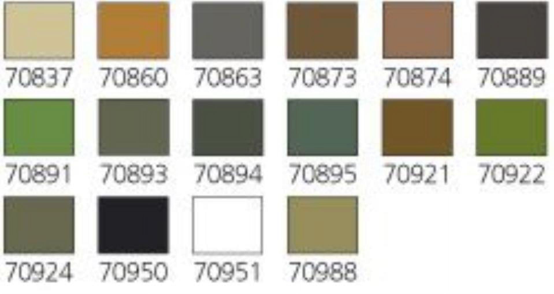 Vallejo 70109 WWII Allied Model Color Paint Set (16 Colors)