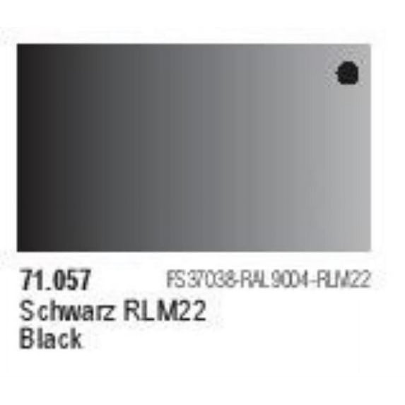 Vallejo 71057 Black Model Air 17ml Bottle Acrylic Paint