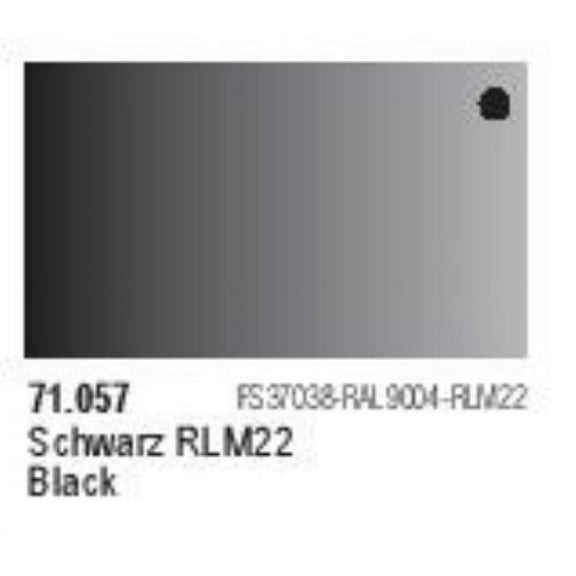 Vallejo 71057 Black Model Air 17ml Bottle Acrylic Paint