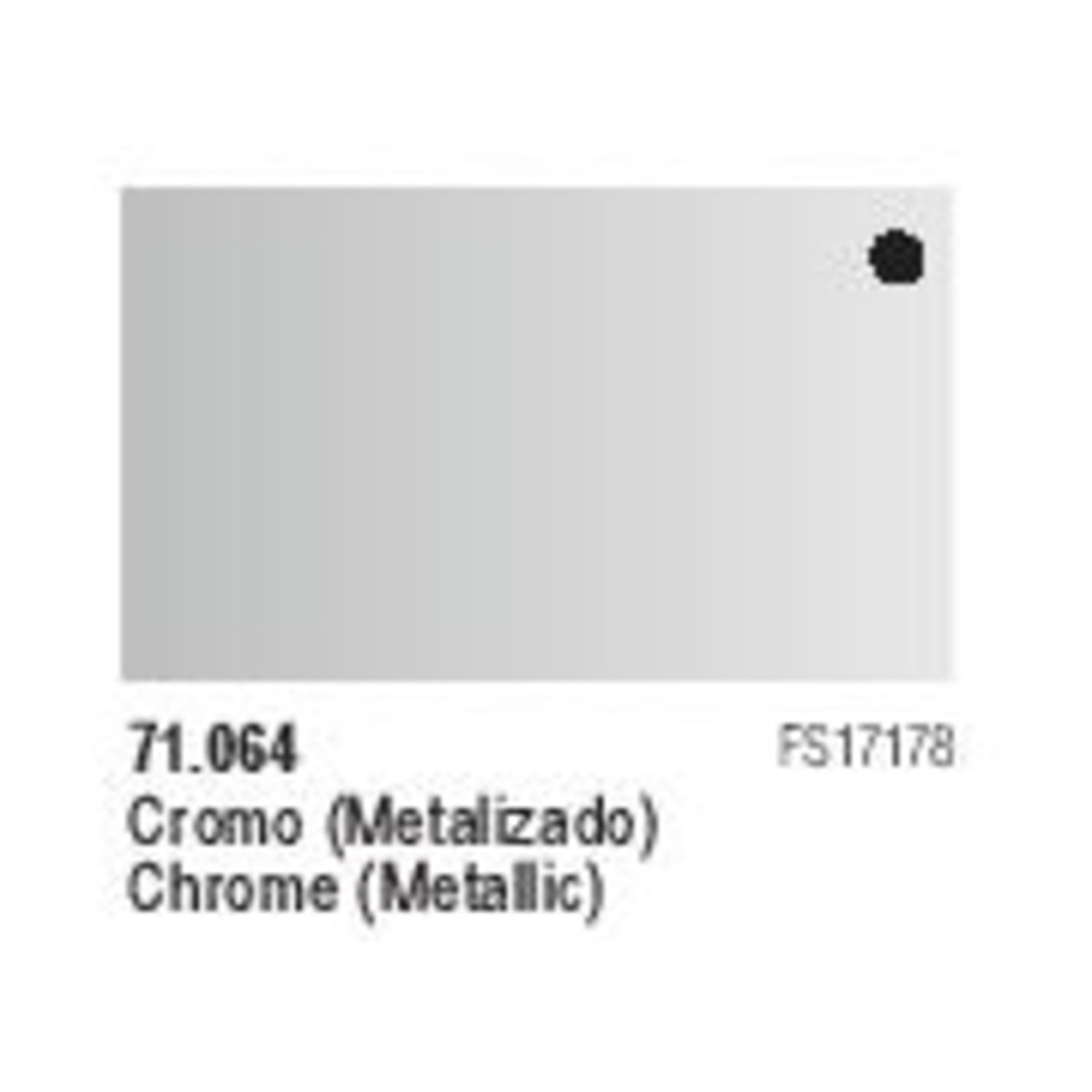 ACRYLICOS VALLEJO Vallejo 71064 Chrome Model Air 17ml Bottle Acrylic Paint