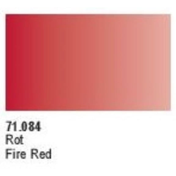 Vallejo Model Air Acrylic Paint - Fire Red, 18 ml
