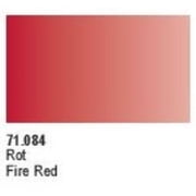Vallejo Model Air Acrylic Paint - Fire Red, 18 ml