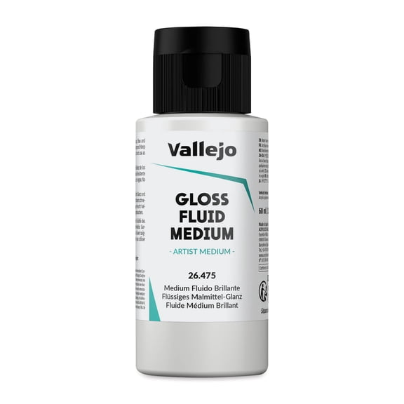 Vallejo Acrylic Fluid Medium - Gloss, 60 ml