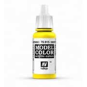 Vallejo Acrylic Model Color Paint - Deep Yellow, 18 ml