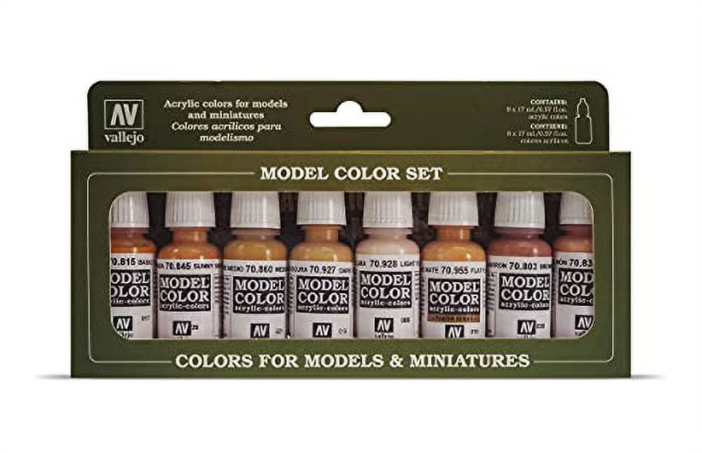 Acrylic colors set Vallejo Model Color 8 colors Set 70136 Transparent Colors  (8)