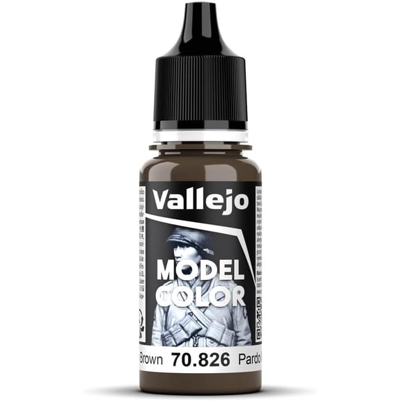 Vallejo 70826 Model Color 129 Medium Brown Acrylic Paint 18ml