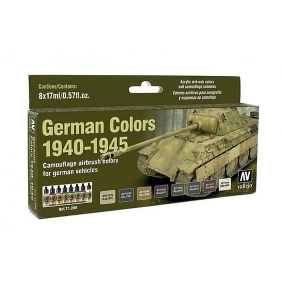 Model Air Set: German Colors 1940-1945 (8 -17ml bottles)