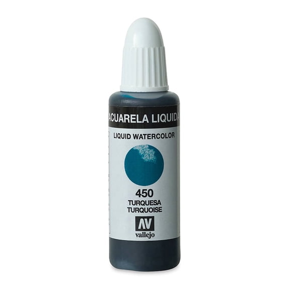 Vallejo Liquid Watercolor - Turquoise, 32 ml
