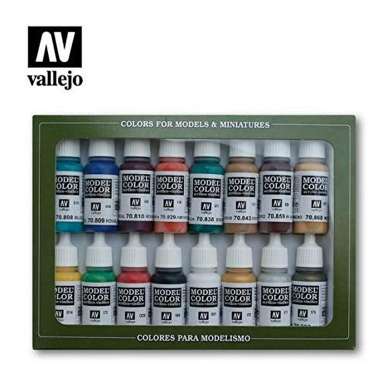  Vallejo White Model Color 1 Paint, 17ml : Arts, Crafts
