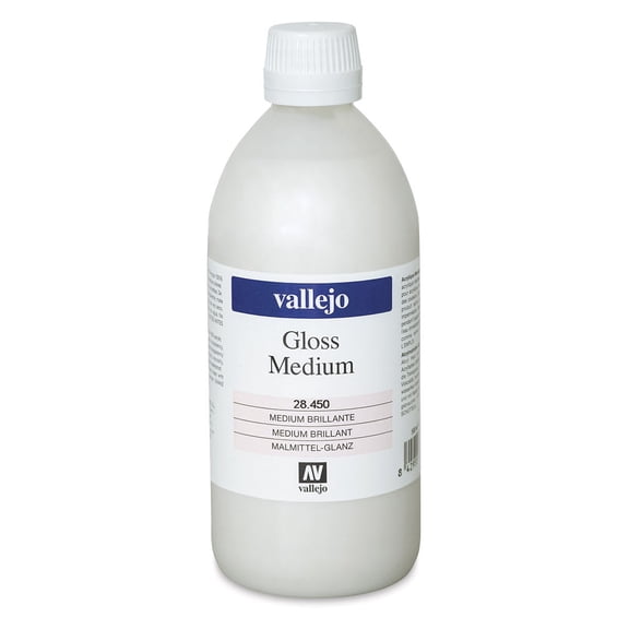 Vallejo Acrylic Medium - Gloss, 500 ml
