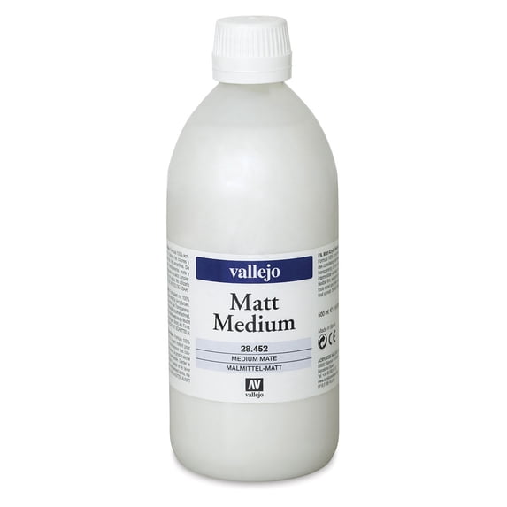 Vallejo Acrylic Medium - Matte, 500 ml
