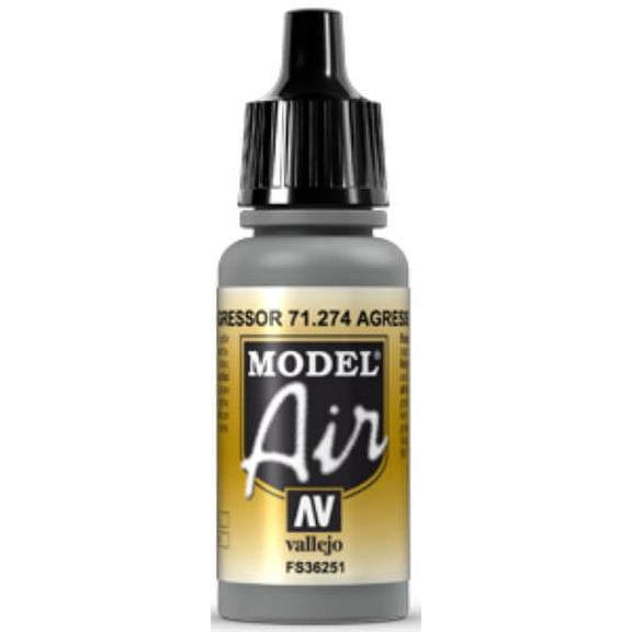 Vallejo 71274 Model Air Aggressor Gray Acrylic Paint 17ml