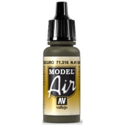 Vallejo 71316 Model Air Num. 41 Dark Olive Drab Acrylic Paint 17ml