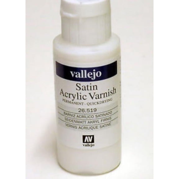 Vallejo Permanent Acrylic Varnish - Satin, 60 ml