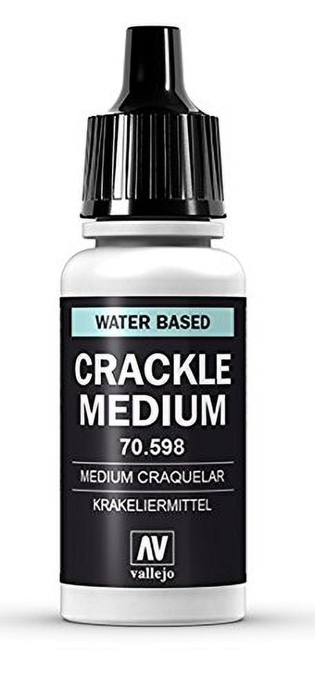 Anyone know what I need to do with Vallejo crackle medium to get