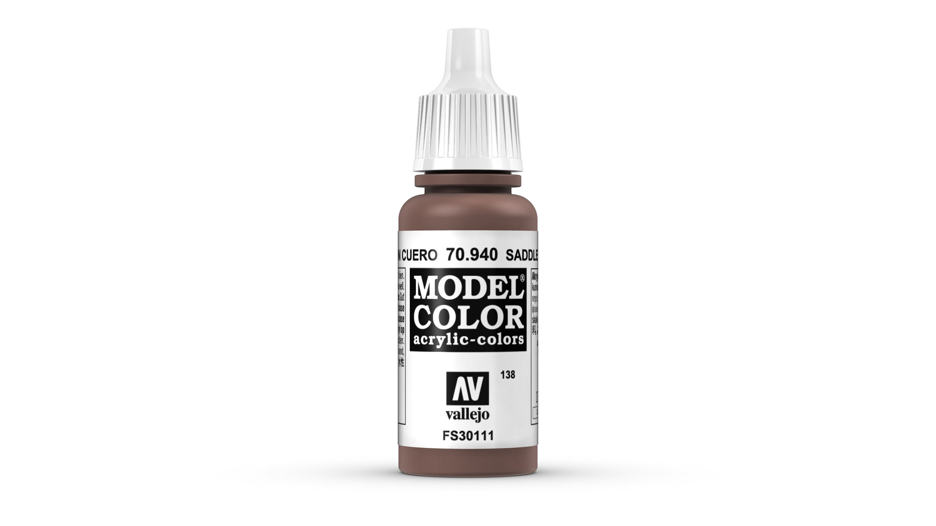 Vallejo Model Color Paint: Saddle Brown, Accessories & Supplies