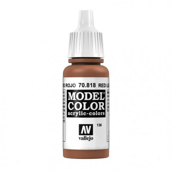 Vallejo 70818 Model Color 161 Red Leather Acrylic Paint 18ml