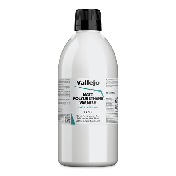 Vallejo Matt Polyurethane Varnish (500 ml) New