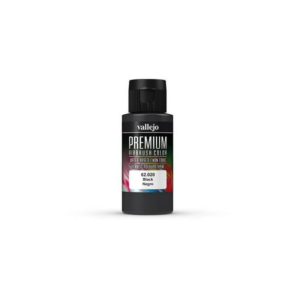 Vallejo Premium Airbrush Colors - 60 ml, Black