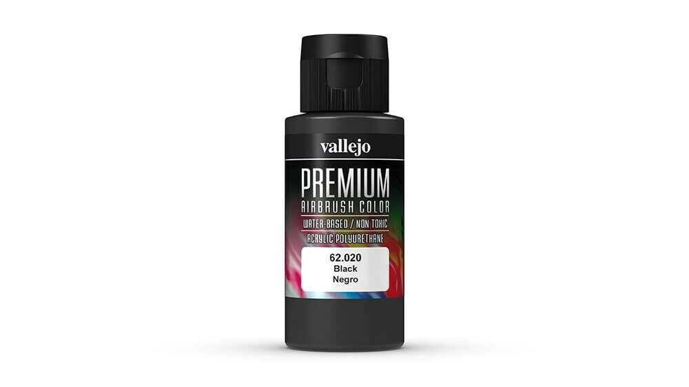 Vallejo Premium Airbrush Colors - 60 ml, Black - Walmart.com