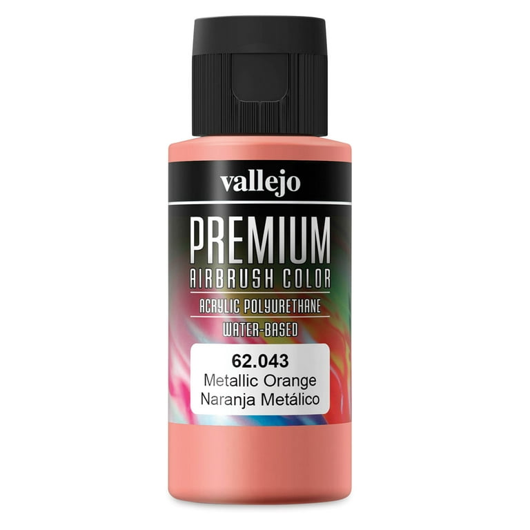 Vallejo Premium Airbrush Colors - 60 ml, Set of 5, Metallic Colors