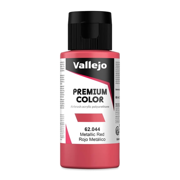 Vallejo Premium Airbrush Colors - 60 ml, Metallic Red