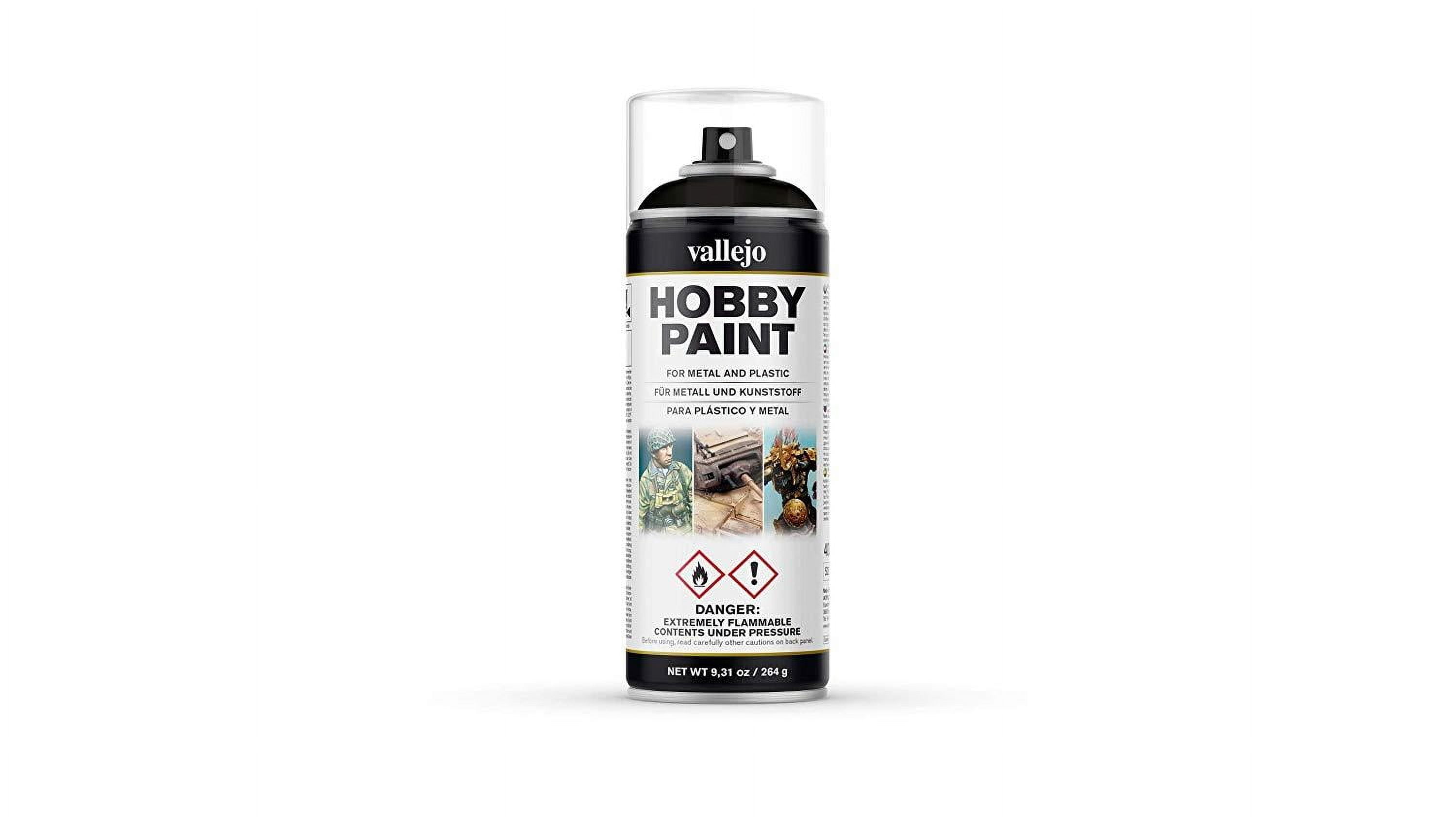 Vallejo Primer Premium Black Spray Quality Model Paint Acrylicos